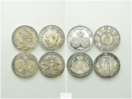 4 Silver Medals; Liechtenstein, Franz Joseph II (1939-1990)