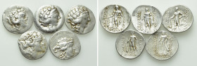 5 Tetradrachms of Thasos