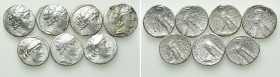 7 Tetradrachms of Seleucid Empire