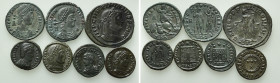 7 Late Roman Coins in Attractive Quality;  Helena, Maximianus Herculius etc