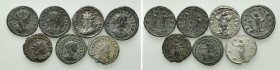 7 Coins of Aurelianus, Gallienus etc