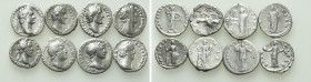8 Denarii; Hadrian, Antoninus Pius etc