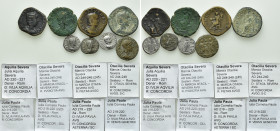 8 Roman Coins of Aquilia Severa, Julia Paula and Otacilia Severa