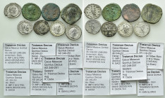 8 Coins of Traianus Decius