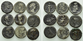 9 Roman Tetradrachms of Nero etc. from Alexandria / Egypt