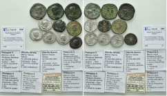 10 Coins of Philipp II and Otcilia Severa