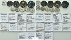 10 Roman Coins of Julia Maesa, Julia Mamaea and Julia Soaemias