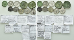 10 Roman Coins of Saloninus, Valerian II and Salonina