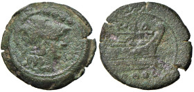 Anonime - Triente - Testa d Roma a d. - R/ Prua a d. - AE (g 11,84) Incrostazioni

Status: qBB