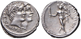 Antia - C. Antius C. f. Restio - Denario (47 a.C.) Testa del tribuno Restio a d. - R/ Ercole andante a d. - B. 1; Cr. 455/1 AG (g 3,84) R

Status: S...