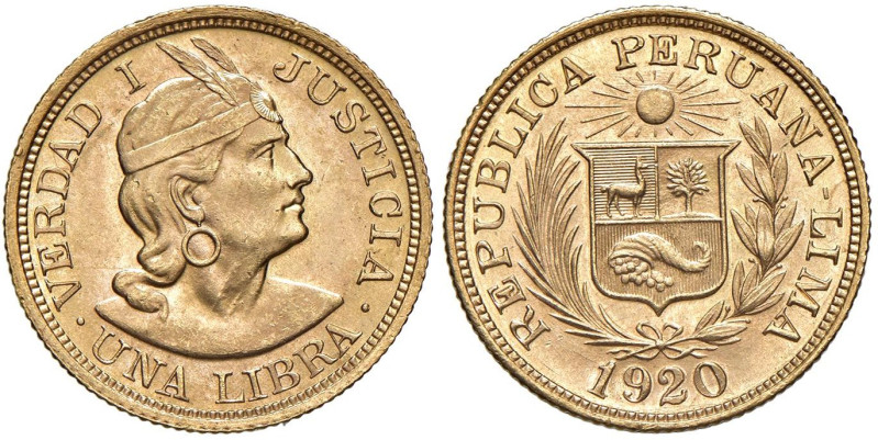 PERU Libra 1920 - KM 207 AU (g 8,00)

Status: qFDC/FDC