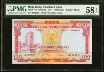 Hong Kong Chartered Bank 100 Dollars ND (1977) Pick 76b PMG Choice About Unc 58 EPQ. 

HID09801242017