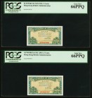 Hong Kong Government of Hong Kong 5 Cents ND (1941) Pick 314 KNB4 Two Examples PCGS Gem New 66PPQ. 

HID09801242017