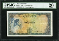 Libya Treasury 1 Pound 1.1.1952 Pick 16 PMG Very Fine 20. 

HID09801242017