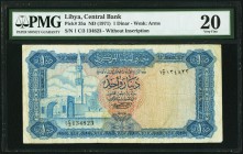 Libya Central Bank of Libya 1 Dinar ND (1971) Pick 35a PMG Very Fine 20. 

HID09801242017