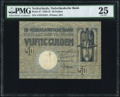 Netherlands Nederlandsche Bank 50 Gulden 1929-31 Pick 47 PMG Very Fine 25. Annotation.

HID09801242017