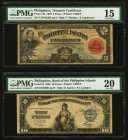 Philippines Bank of the Philippine Islands; Treasury Certificate 10; 2 Pesos 1933; 1929 Pick 23; 74b PMG Very Fine 20; Choice Fine 15. Pick 23; rust. ...