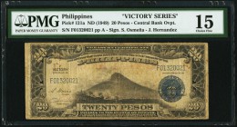 Philippines Victory Series 20 Pesos ND (1949) Pick 121a PMG Choice Fine 15. Rust; annotations.

HID09801242017