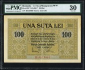 Romania German Occupation 100 Lei ND (1917) Pick M7 PMG Very Fine 30. Small tears.

HID09801242017
