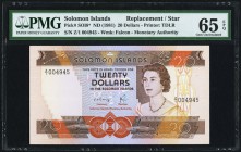 Solomon Islands Solomon Islands Monetary Authority 20 Dollars ND (1981) Pick 8* Replacement PMG Gem Uncirculated 65 EPQ. 

HID09801242017
