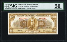 Venezuela Banco Central De Venezuela 100 Bolivares 12.6.1957 Pick 34c PMG About Uncirculated 50. 

HID09801242017
