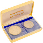 Greece, Ionian Islands, Zante Fantasy coinage. Set of 50 and 100 Aspra, 1966 FM, commemorating the Order of St. Dennis of Zante, Franklin mint (KM-X1,...