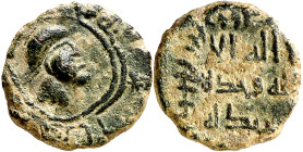 Gobernadores. Primeros tiempos de la conquista. Felús. (Fro. XIV-a) (Walker Th-12). Anv.: Cabeza barbada y galeada, alrededor, la misión profética. Re...