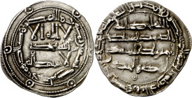 Emirato. AH 190. Al Hakam I. Al Andalus. Dirhem. (V. 88) (Fro. 2). 2,67 g. EBC-. 
Emirate. AH 190. Al Hakam I. Al Andalus. Dirhem. (V. 88) (Fro. 2). ...