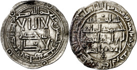 Emirato. AH 197. Al Hakam I. Al Andalus. Dirhem. (V. 103) (Fro. 4). Anv.: sobre la 3ª línea. Oxidaciones. 2,60 g. EBC/MBC+. 
Emirate. AH 197. Al Haka...