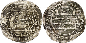 Emirato. AH 276. Abd Allah. Al Andalus. Dirhem. (V. falta) (Fro. 1, mismo ejemplar). Plata de poca ley, propia de las acuñaciones de este período: 50%...