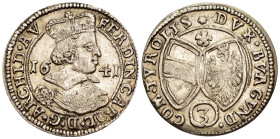 Austria - Contea del Tirolo (Stati federali Austriaci) - Ferdinand Karl (1646-1662) - 3 Kreuzer 1641 - Mint: Hall - Ag - gr. 1,61 - KM#852

qSPL

...
