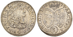 Austria - Sacro Romano Impero (976-1804) - Leopold I (1657-1705) - 3 Kreuzers 1675 - Mint: Hall - Ag - gr. 1,4 - KM#1245

SPL

SPEDIZIONE SOLO IN ...