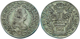 Austria - Sacro Romano Impero (976-1804) - Franz I. Stephan (1745-1765) - 20 Kreuzer 1765 KB - Mint: Kremnica - Ag .583 - gr. 6,60 - KM#2028

qSPL
...