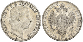 Austria - Impero Austriaco (1804-1867) - Franz Joseph I (1848-1916) - 1 Florin 1860 A - Mint: Vienna - Ag - KM#2219

BB

SPEDIZIONE IN ITALIA - SH...
