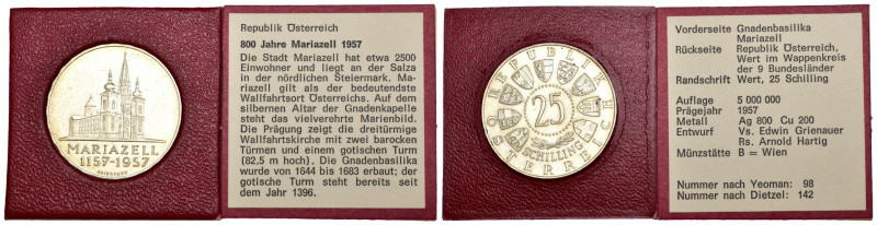 Austria - Seconda Repubblica Austriaca (1955-oggi) - 25 Schilling 1957 - Basilic...