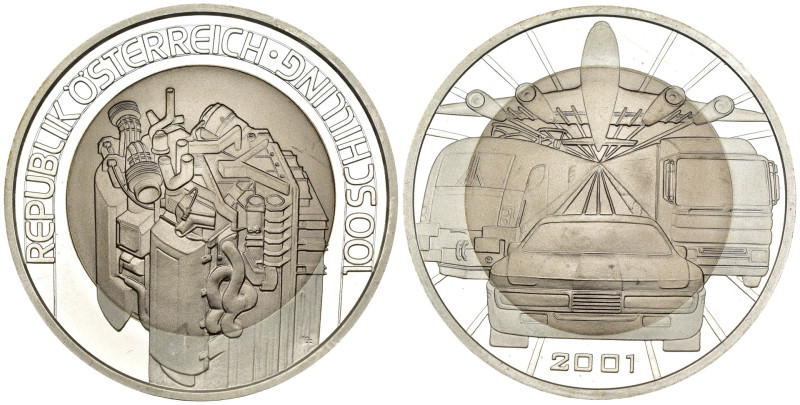 Austria - Seconda Repubblica Austriaca (1955-oggi) - 100 Schilling 2001 - Transp...