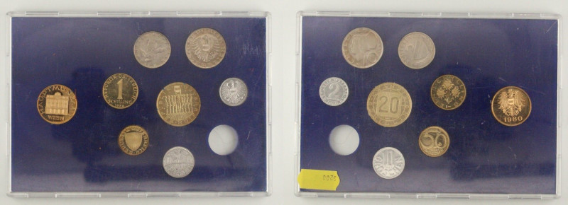Austria - Seconda Repubblica Austriaca (1955-oggi) - Set 1980 di 9 valori - in c...