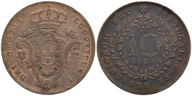 Azzorre - Luís I (1861-1889) - 10 Réis 1865 - Mint: 350.000 pcs. - Cu - gr. 6,29 - KM#14

qSPL

SPEDIZIONE SOLO IN ITALIA - SHIPPING ONLY IN ITALY...