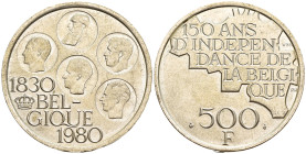 Belgio - 500 Francs 1980 - Testo in francese - 150° Anniversario dell'Indipendenza - Mint: Brussels - Ag. - KM# 161

qFDC

SPEDIZIONE IN TUTTO IL ...