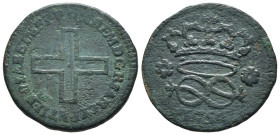 Carlo Emanuele II, Secondo Periodo (1755-1773) - 2 Denari 1756 - Cu - Cudazzo 1063 - gr 1,55

BB+

SPEDIZIONE SOLO IN ITALIA - SHIPPING ONLY IN IT...