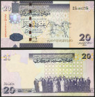 Libya - Republic (1975-date) - Libya, Republic - 20 Dinars - n.d. (2009) - - - Pick 74

UNC