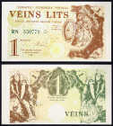 Lithuania - Republic (1918-date) - Lithuania, Republic - 1 Lits - 1989 - Fantasy note. - - Pick-

UNC