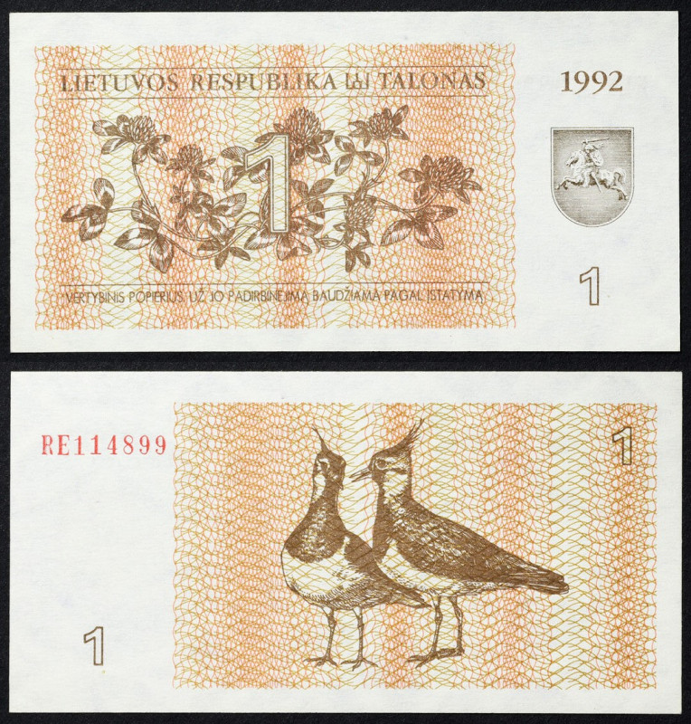 Lithuania - Republic (1918-date) - Lithuania, Republic - 1 Talonas - 1992 - - - ...