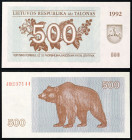 Lithuania - Republic (1918-date) - Lithuania, Republic - 500 Talonas - 1992 - - - Pick 44

UNC