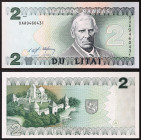 Lithuania - Republic (1918-date) - Lithuania, Republic - 2 Litai - 1993 - - - Pick 54a

UNC