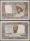 Madagascar - French Colony (1920-1953) - Madagascar, French Colony - 10 Francs - 1950-51 - - Central fold, creases - Pick 45a

VG+