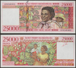 Madagascar - Democratic Republic (1996-date) - Madagascar, Democratic Republic - 25.000 Francs - 1998 - - Slight undulations - Pick 82

UNC