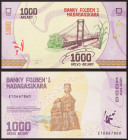 Madagascar - Democratic Republic (1996-date) - Madagascar, Democratic Republic - 1.000 Ariary - 2017 - - - Pick 100

UNC