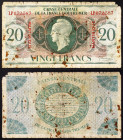 Martinique - Caisse centrale de la France d'outre-mer (1944-1960) - Martinique, Caisse centrale de la France d'outre-mer - 20 Francs - 02/02/1944 - Ra...