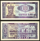 Moldova - Republic (1992-date) - Moldova, Republic - 5 Lei - 1992 (1993) - - - Pick 6

UNC